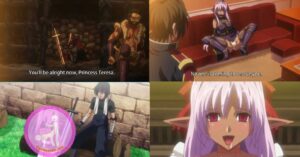 Anime girl with pink hair enjoys โดจินแปลไทย